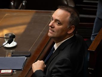 El jefe de Gabinete Manuel Adorni, en abril, durante su exposición en el Congreso. El jefe de Gabinete Manuel Adorni, en abril, durante su exposición en el Congreso.