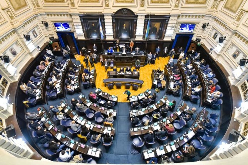 La cámara de Diputados, donde hoy se realizará la Asamblea bonaerense. (Archivo)