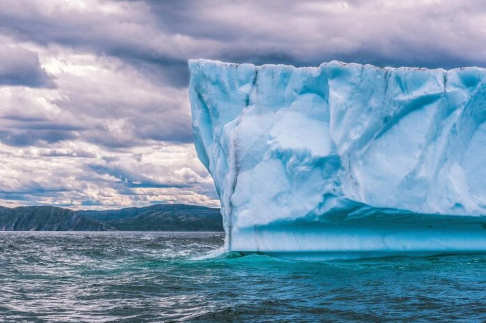 Un bloque gigante de hielo. (Harrison Haines)