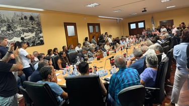La reunión en la CGT. La reunión en la CGT.