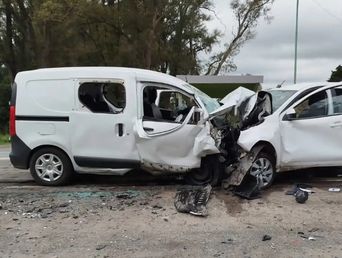 El choque en Mercedes se produjo en un intento de sobrepaso.