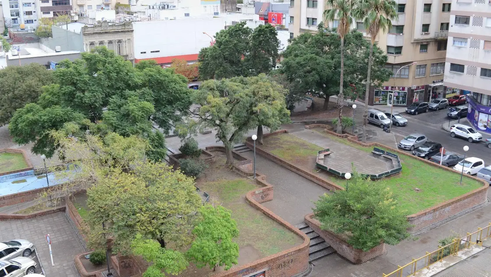 La Plaza Lavalle de Bahía Blanca.