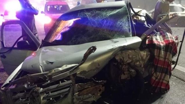 Así quedó el Volkswagen Gol de Ariel Pirollo. (Redes)