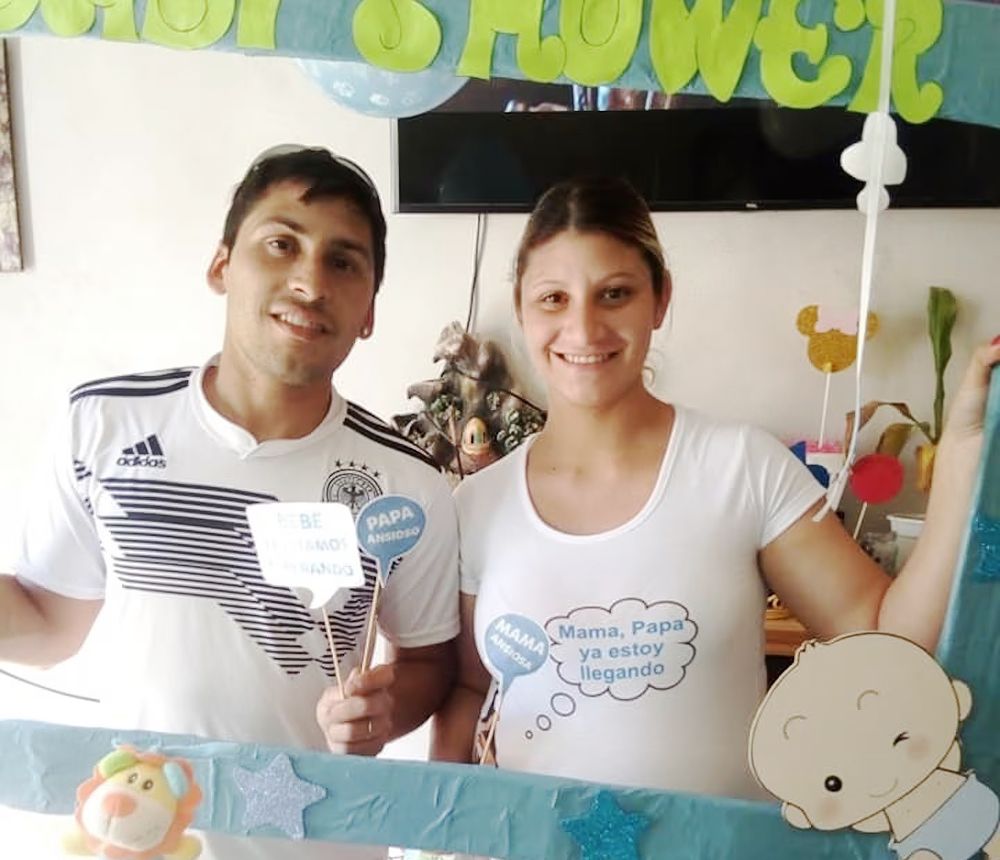 Leonel Martínez y Loreley Casado, en tiempos en los que eran pareja.&nbsp;