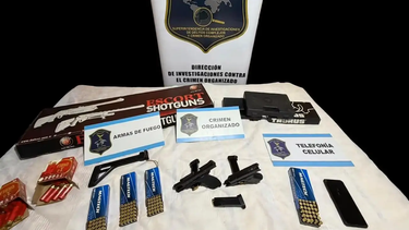 Elementos secuestrados por la policía.&nbsp;