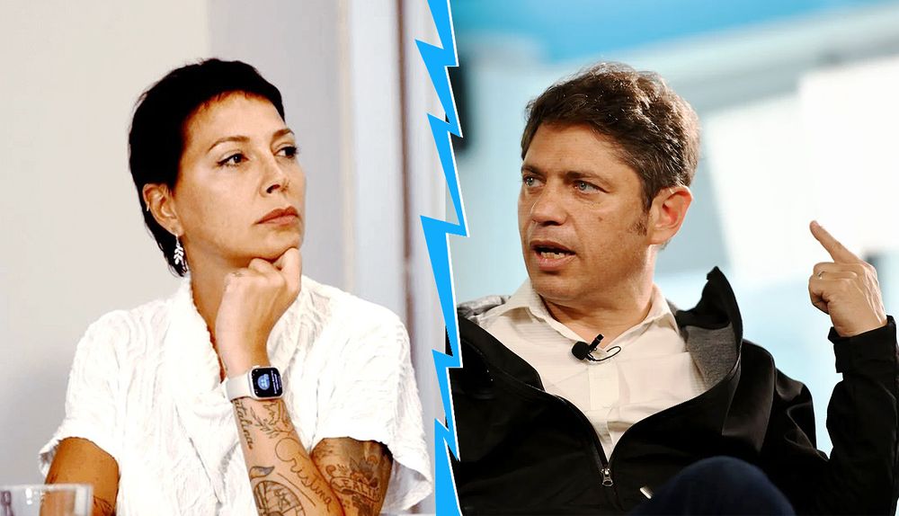Mayra Mendoza y Axel Kicillof.&nbsp;