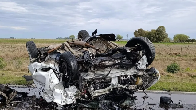 Cuatro personas muertas en un choque frontal en Bolívar.