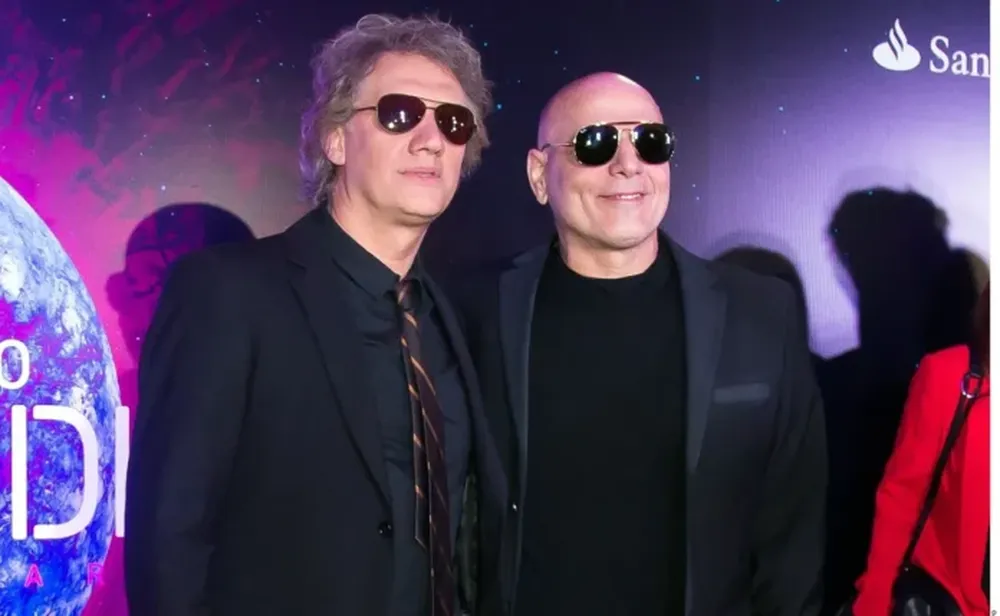 Charly Alberti y Zeta Bosio, exbaterista y exbajista, respectivamente, de Soda Stereo.