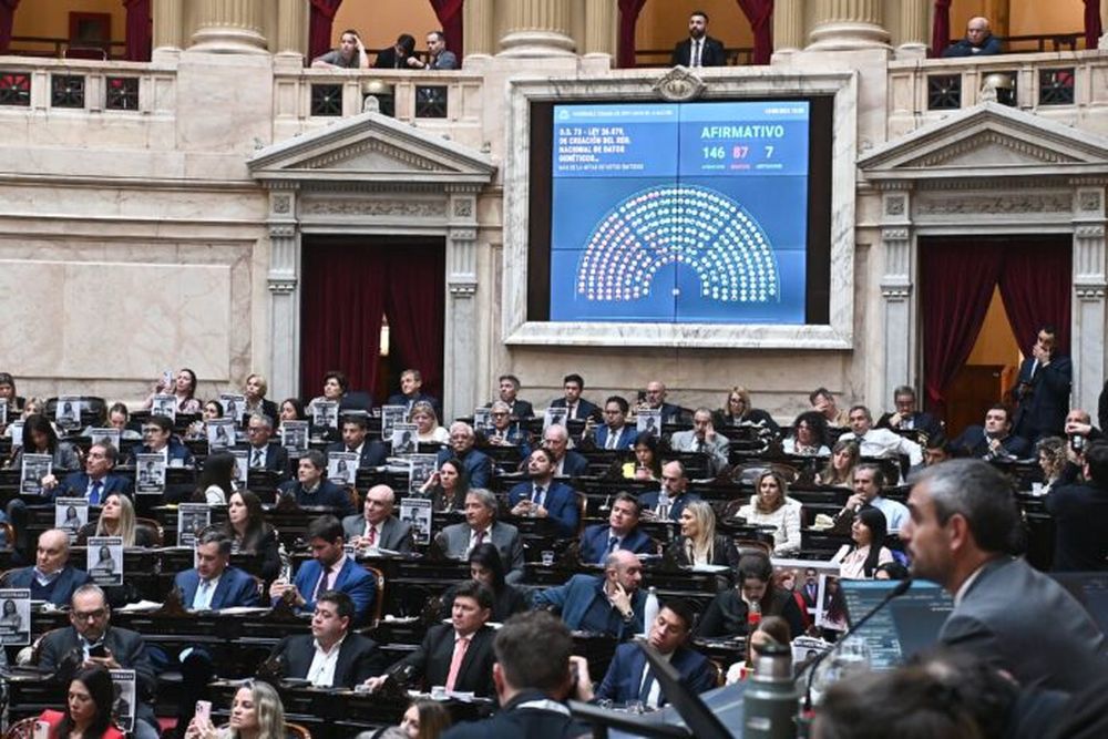 La sesión en la Cámara de Diputados.