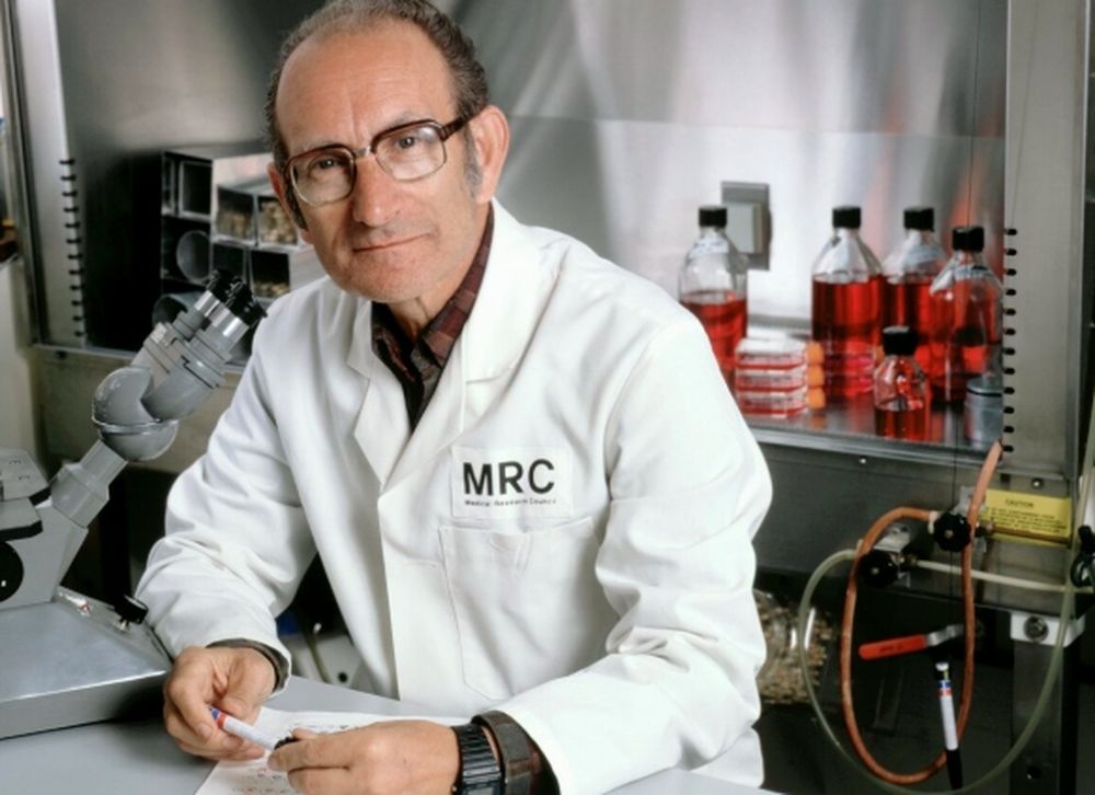 César Milstein, el premio Nobel nacido en Bahía Blanca.