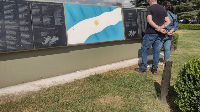 Monumento a los Caídos en la Guerra de Malvinas, en la ciudad de Luján.