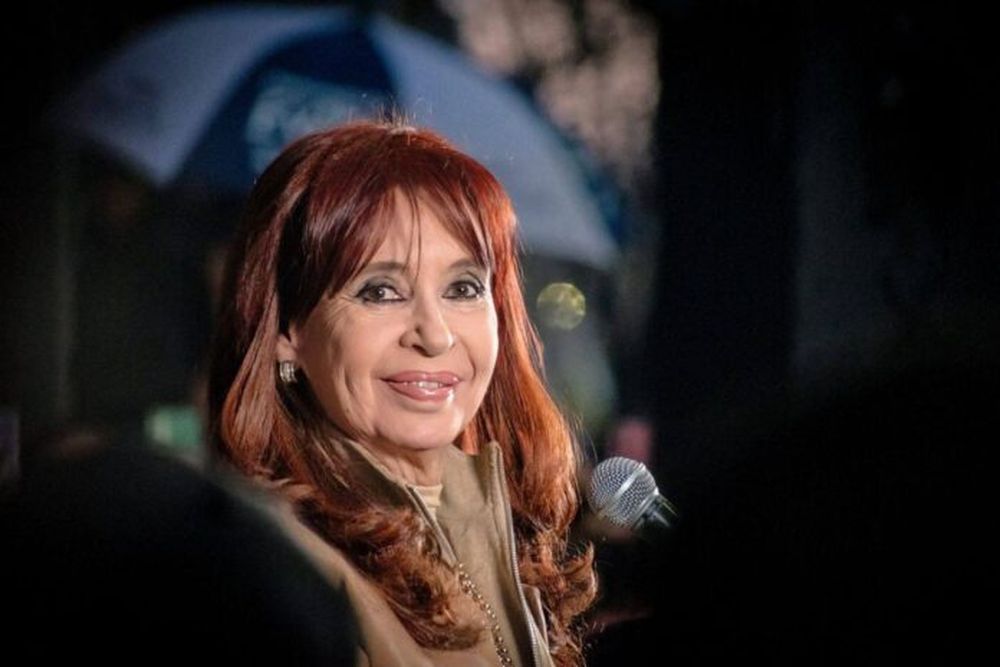 La ex presidenta Cristina Fernández de Kirchner.