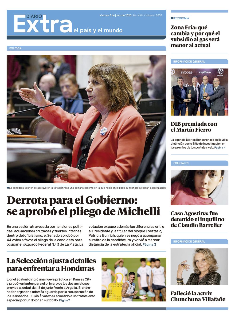 Tapa Diario Extra - 05-06