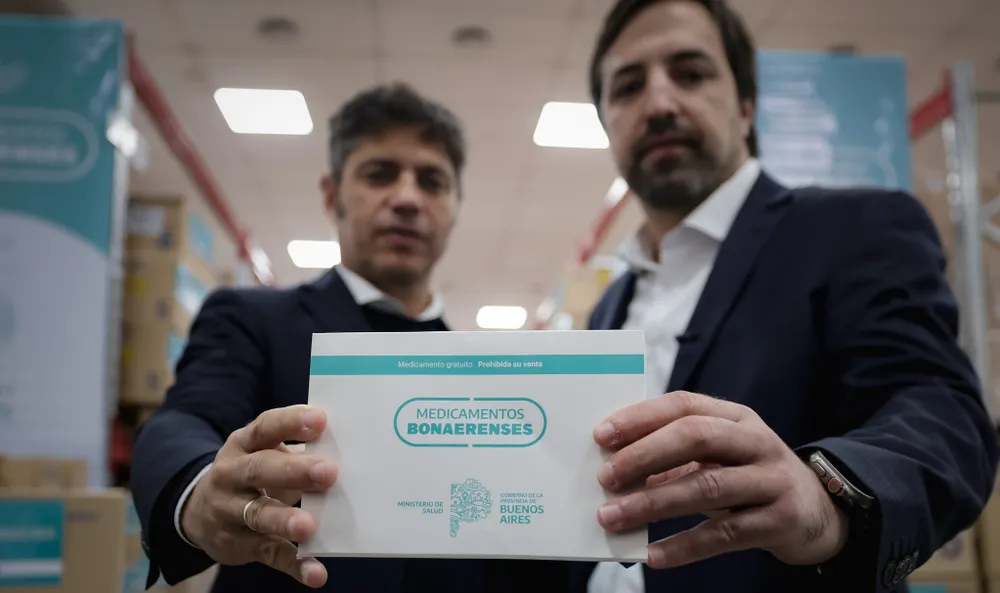 El gobernador Axel Kicillof con el ministro Nicolás Kreplak.&nbsp;