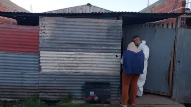 La vivienda de Villa Ponsati donde tuvo lugar el sangriento episodio. (Policía Bonaerense)