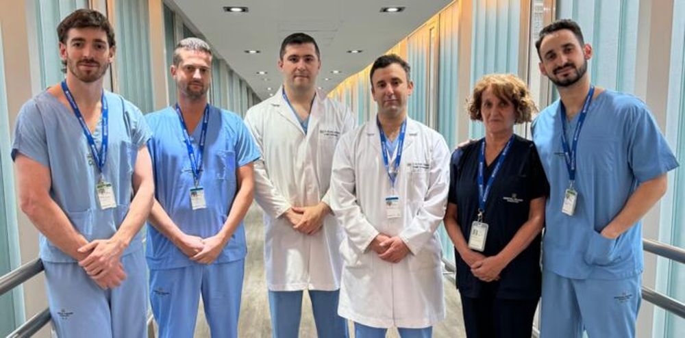 El equipo que realizó la operación cardiovascular. (Hospital Italiano)