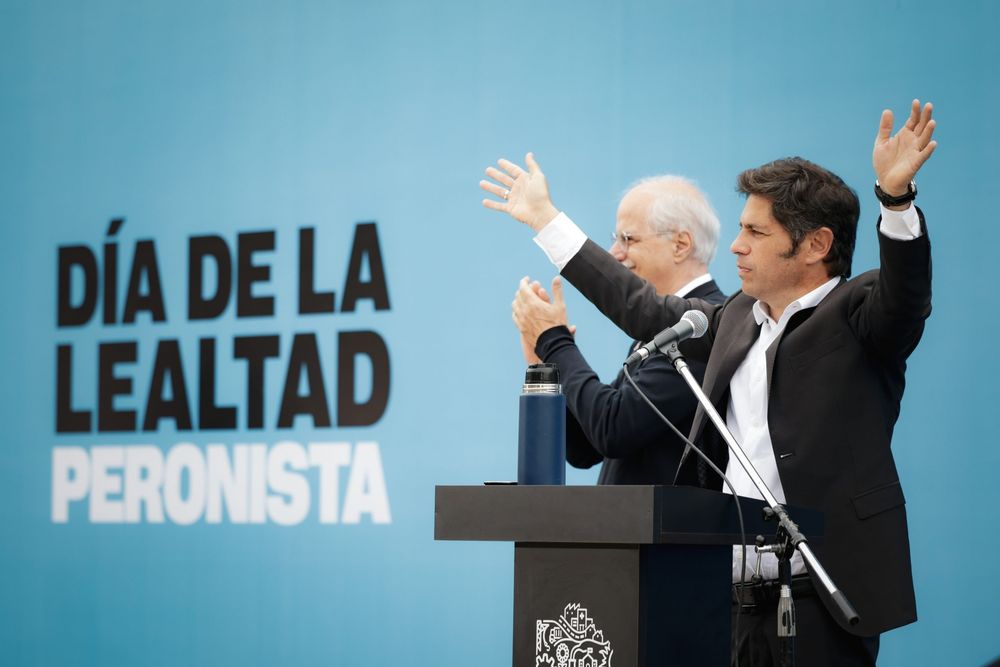 Axel Kicillof en la Quinta de San Vicente.&nbsp;