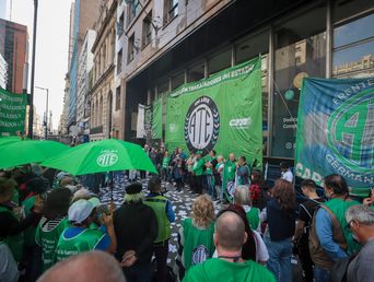 Una protesta de trabajadores del Estado.&nbsp;