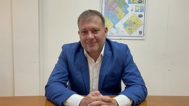 El intendente Reyes, optimista pese a todo. (Prensa Puan)