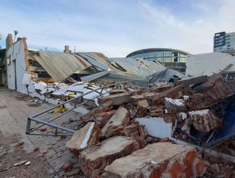 El Club Bahiense del Norte tras el paso del temporal. El Club Bahiense del Norte tras el paso del temporal.