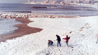La nevada de 1991 cubrió a la ciudad de Mar del Plata. ¿Podrá repetirse? (La Capital)