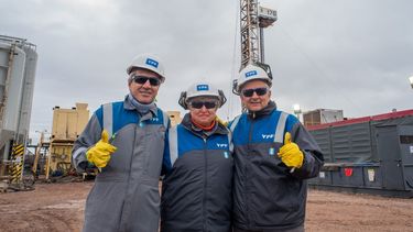 Caputo, Georgieva y Marín en Vaca Muerta.