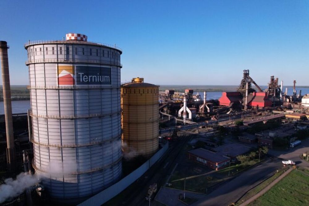 La planta de la empresa Ternium en General Savio, San Nicolás. - El Norte de San Nicolás -