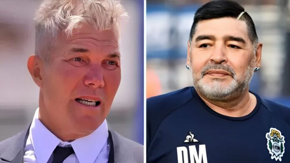 Fernando Burlando y Diego Armando Maradona.