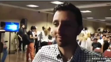 Pablo Laurta en la presentación del libro de Nicolás Márquez y Agustín Laje. (Imagen de video)