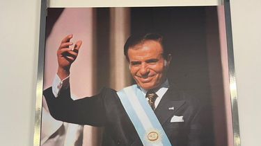 La imagen de Menem en la Casa Rosada. (X)