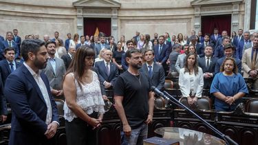 Jura de los diputados Moyano, Barrios y Grabois. Jura de los diputados Moyano, Barrios y Grabois.