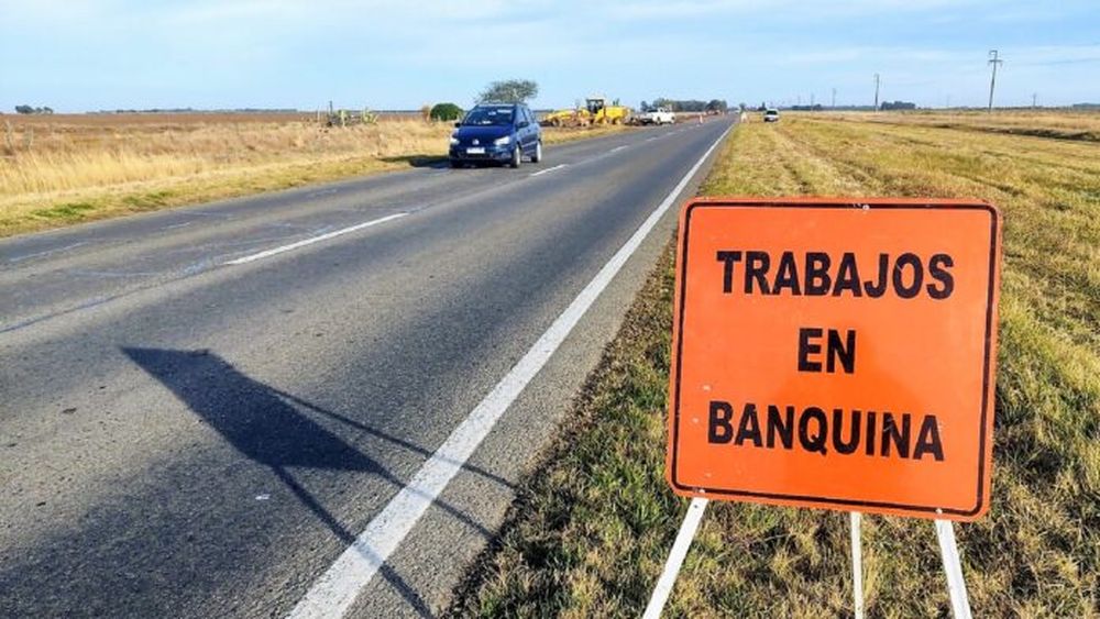 Trabajos en una ruta del país.