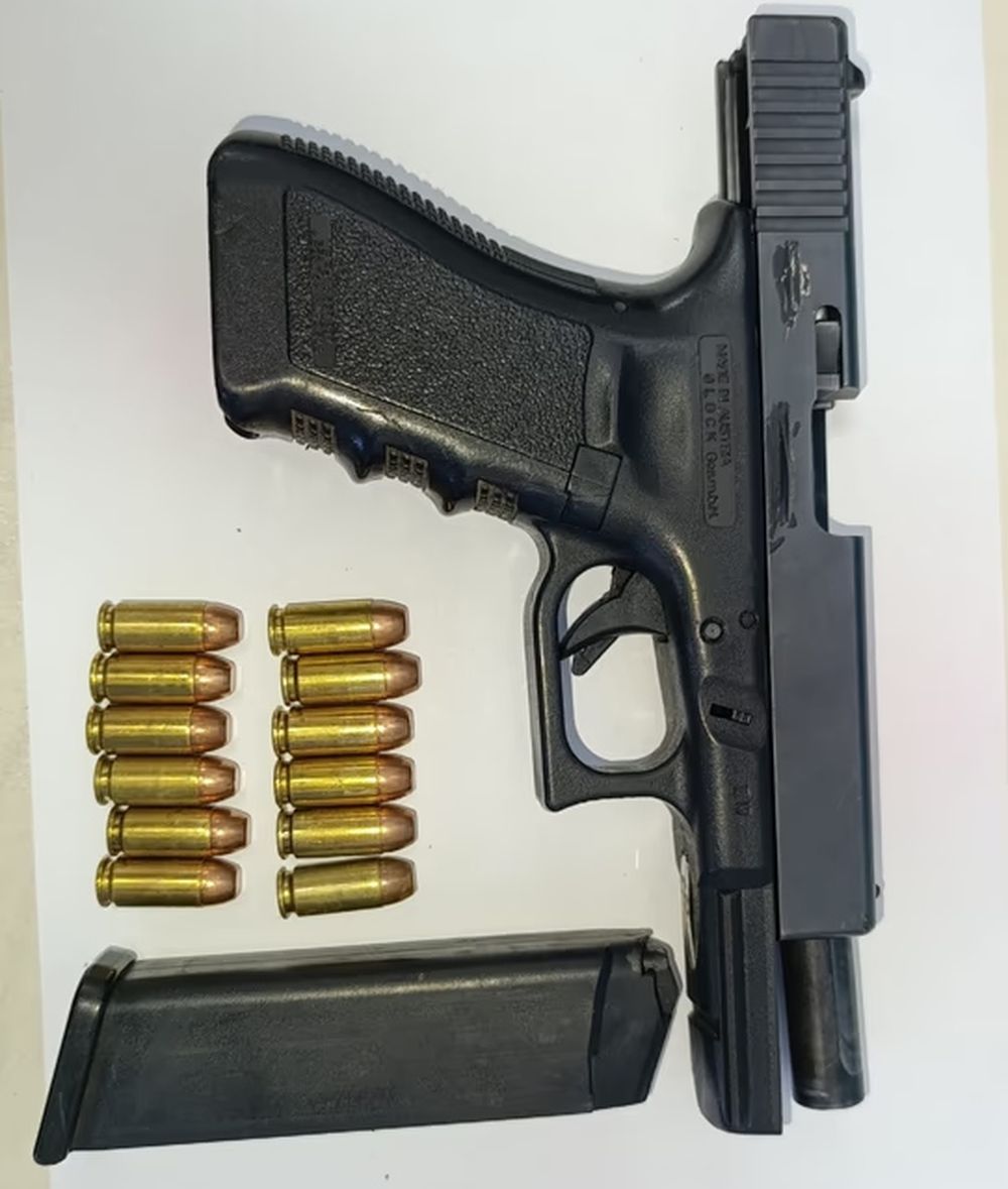 La pistola Glock tenía la numeración limada.