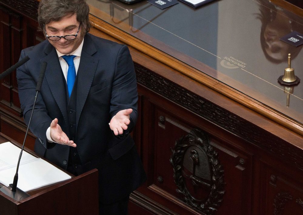 El presidente Javier Milei, una y otra vez señaló a la oposición.