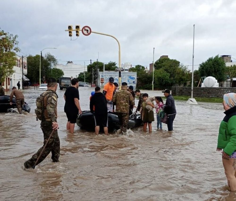 Bahía Blanca, bajo el agua el 7 de marzo.