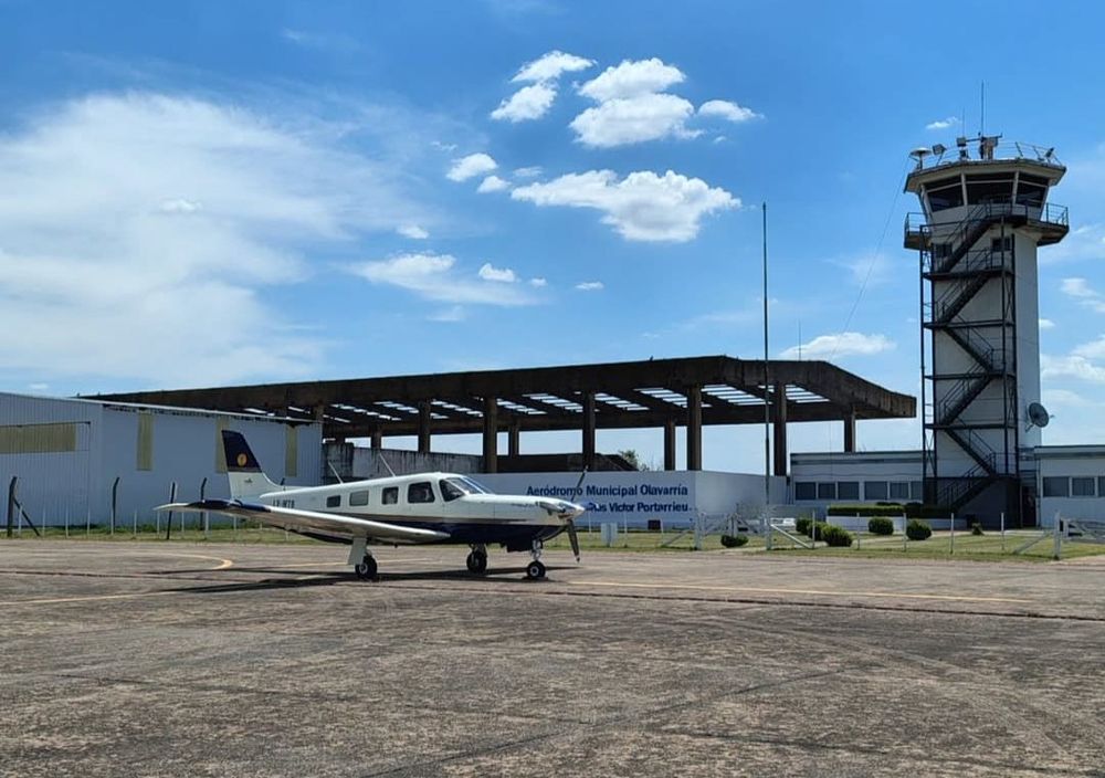 El aeródromo de Olavarría.&nbsp;