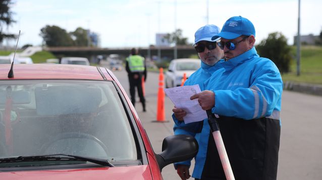 Un control de tránsito en una ruta bonaerense.&nbsp;