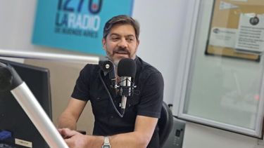 Bianco durante la entrevista radial en la que contestó a Caputo. (Radio Provincia)