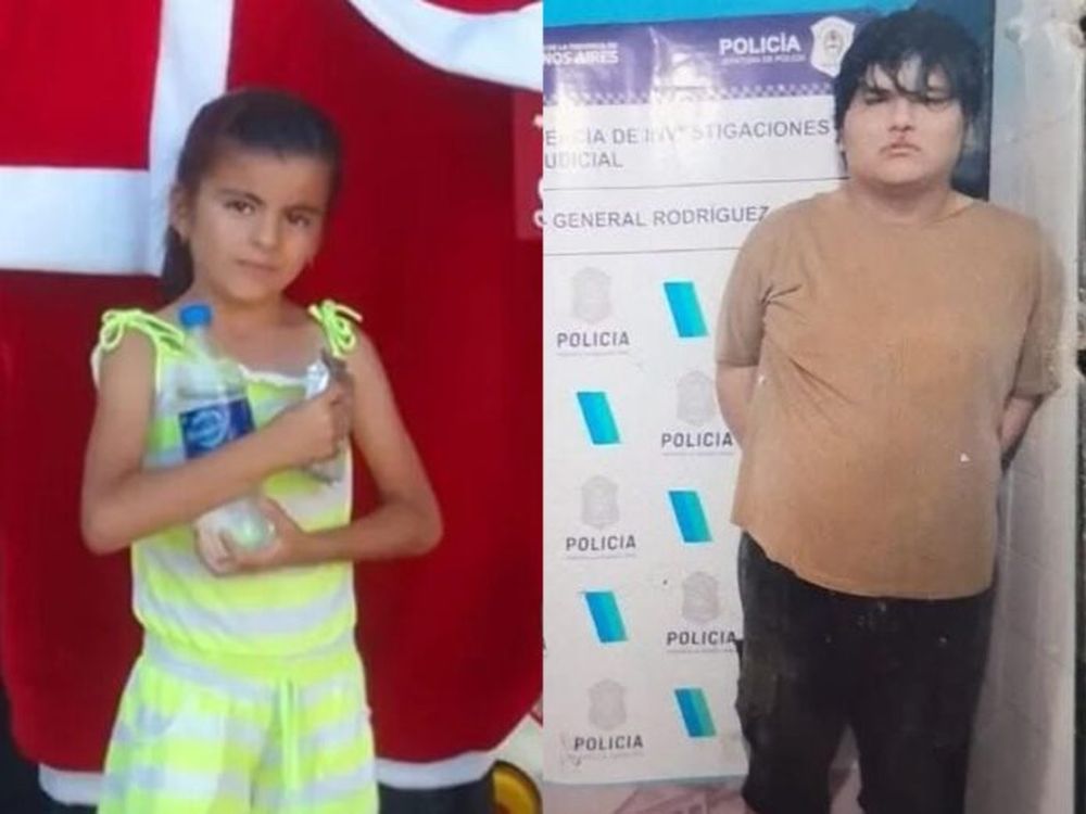 Nayla Agüero y Ariel Axel Díaz, acusado del crimen. (X @PolicialesON)