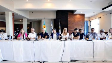 Kicilof, en la reunión del MDF en 2025.&nbsp;