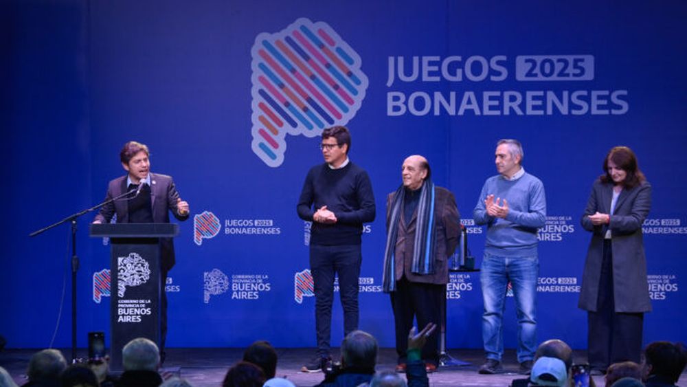 El gobernador Axel Kicillof en la apertura de los Juegos Bonaerenses 2025.
