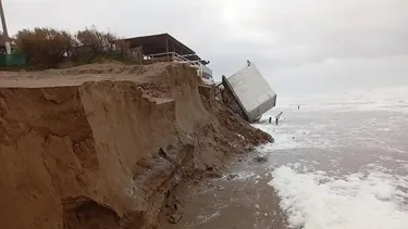 Se registran derrumbes en la zona de los acantilados de Necochea.