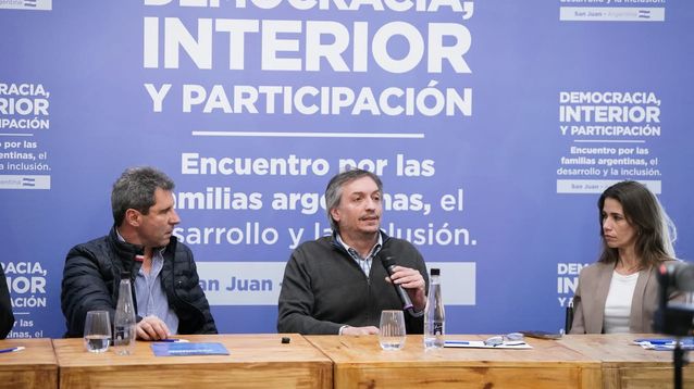 Máximo Kirchner compartió este jueves en San Juan un encuentro político con el exgobernador y senador nacional Sergio Uñac.