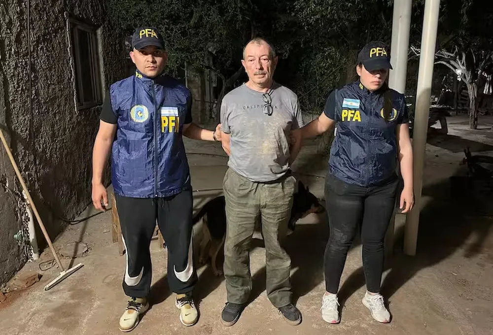 Iribarren en 2024, cuando fue detenido en Santiago del Estero tras su fuga.