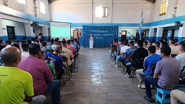 Internos de la cárcel de San Nicolás.