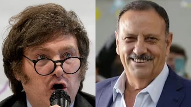 Javier Milei y Ricardo Quintela.