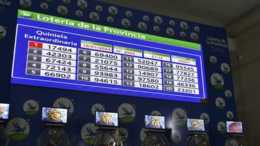 El primer premio del Sorteo Extraordinario de Reyes fue para el 17.494. (Lotería Bonaerense)